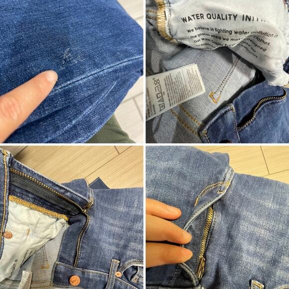 streetwear Banana Republic skinny jeans sz 28R rise medium wash stretch denim - Picture 6 of 12